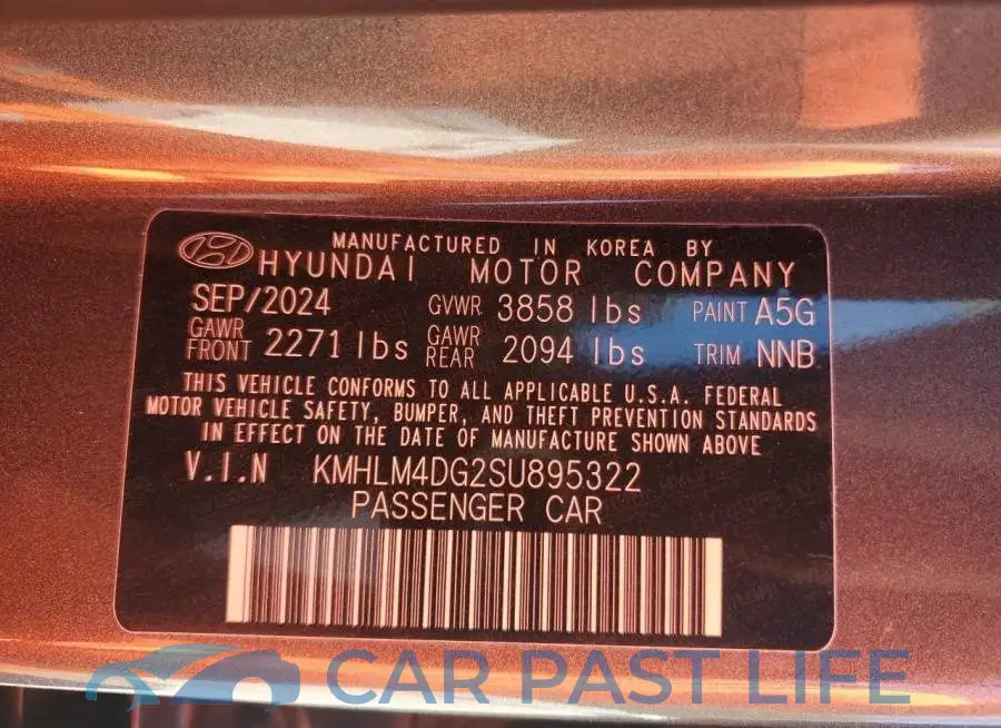KMHLM4DG2SU895322# 12