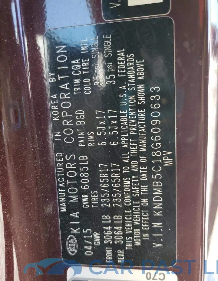 KNDMB5C18G6090633# 13