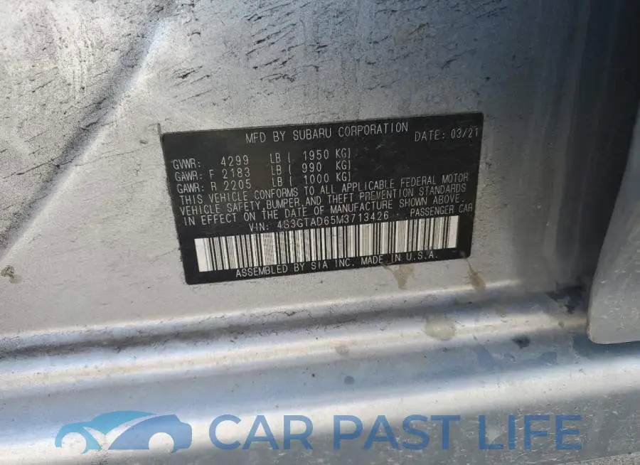 4S3GTAD65M3713426# 13