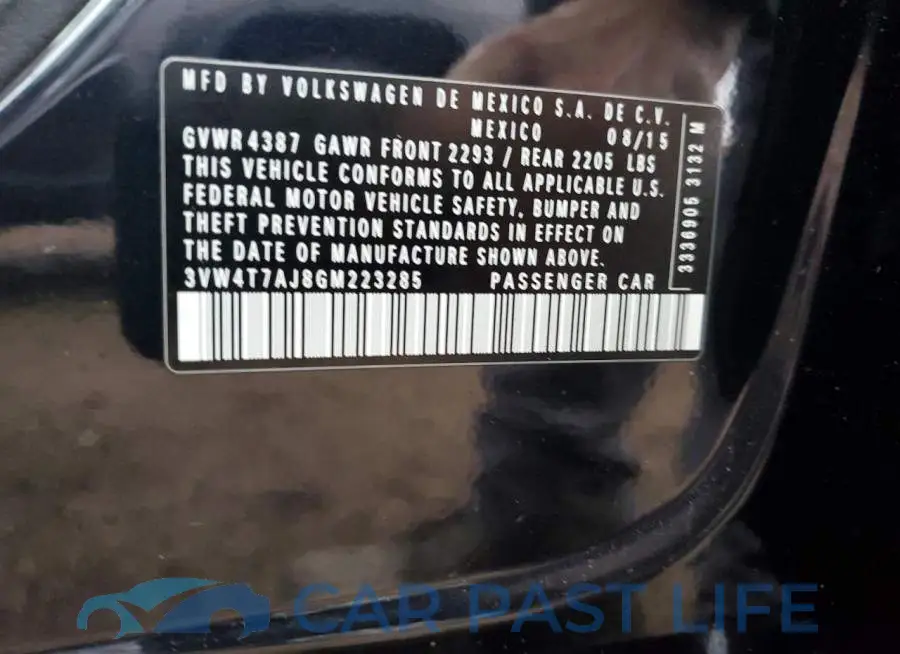 3VW4T7AJ8GM223285# 13