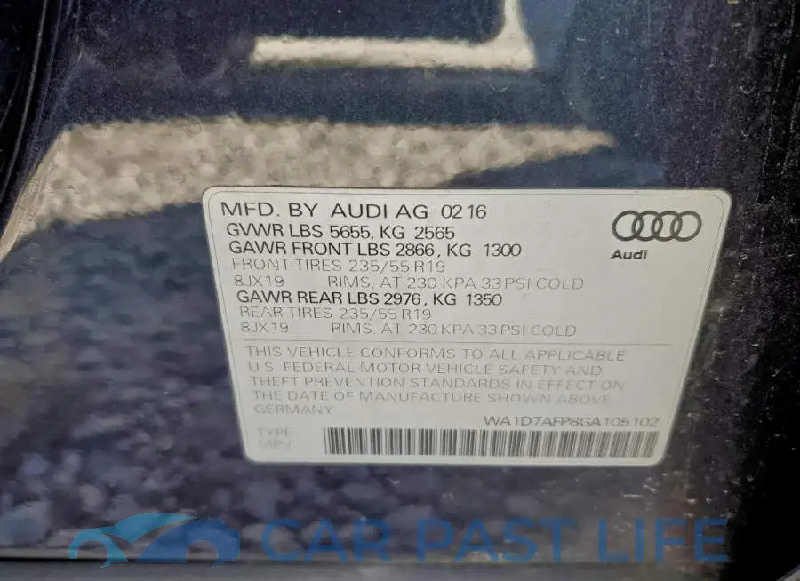 WA1D7AFP8GA105102# 13