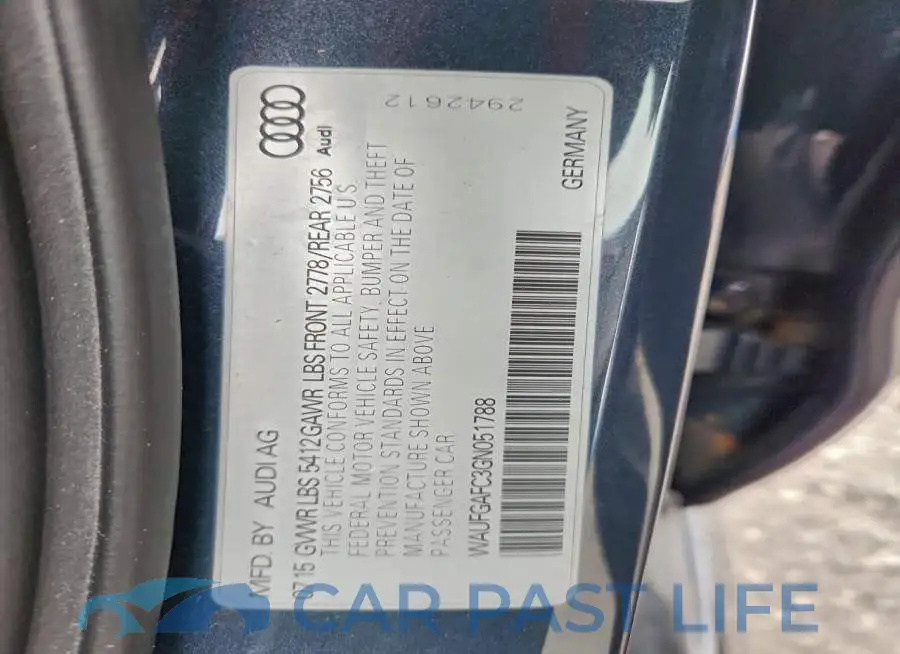 WAUFGAFC3GN051788# 13