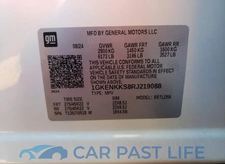 1GKENKKS8RJ219088# 13