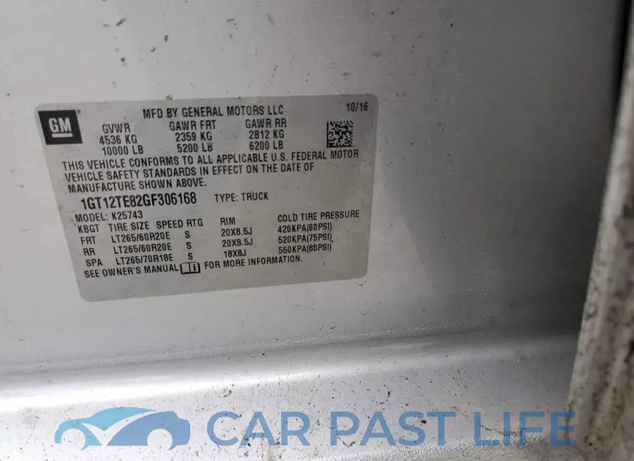 1GT12TE82GF306168# 12
