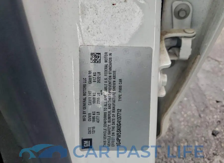 1G4PW5SK6G4137712# 12