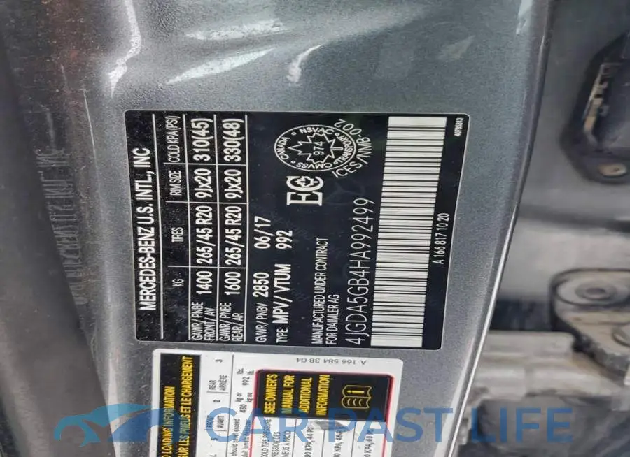 4JGDA5GB4HA992499# 13