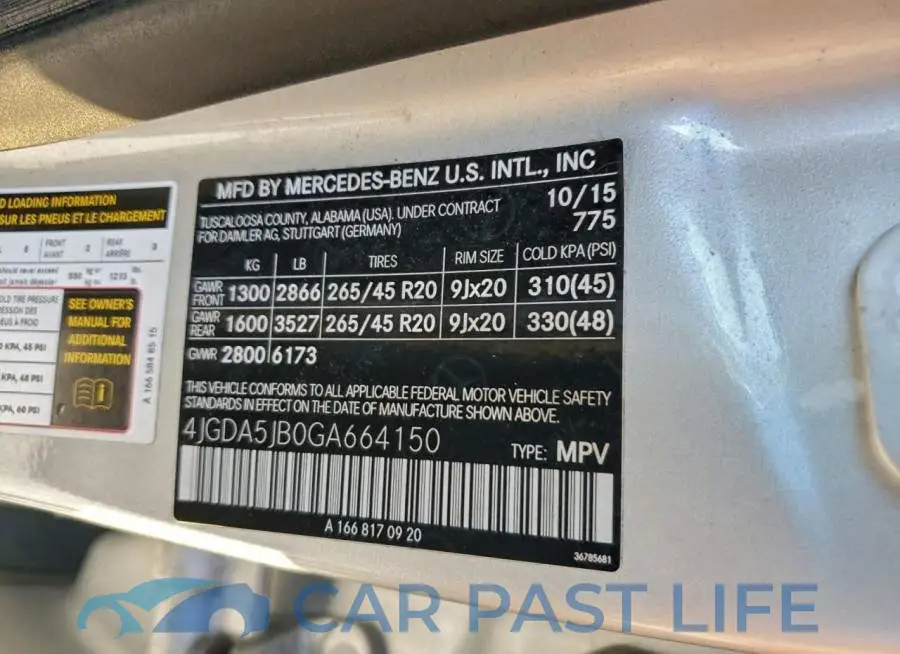 4JGDA5JB0GA664150# 13