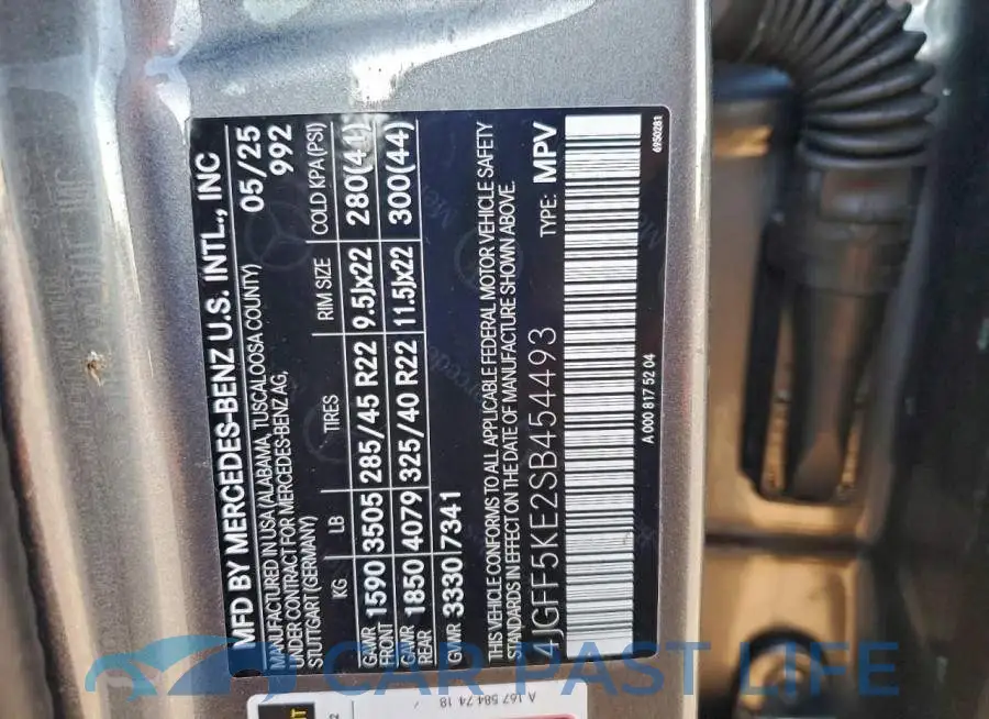 4JGFF5KE2SB454493# 14