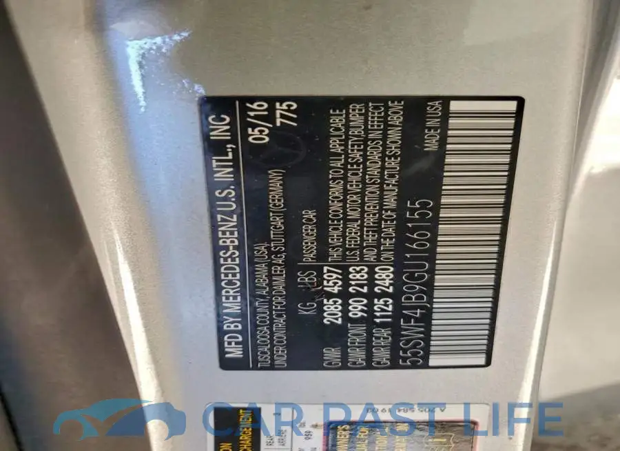 55SWF4JB9GU166155# 12