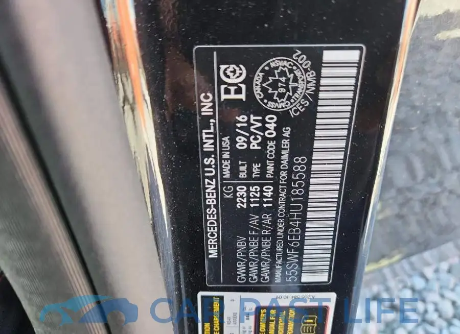 55SWF6EB4HU185588# 12