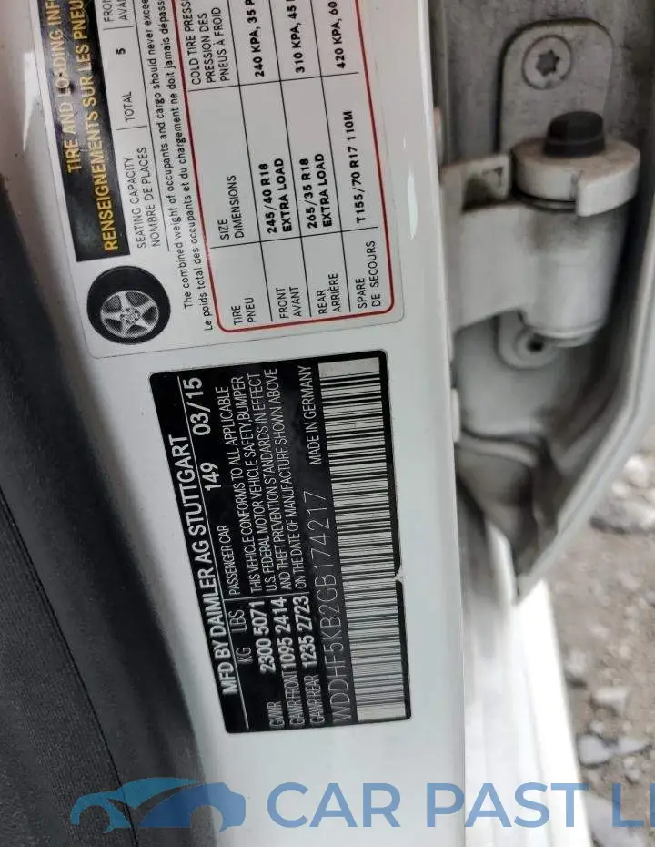 WDDHF5KB2GB174217# 12