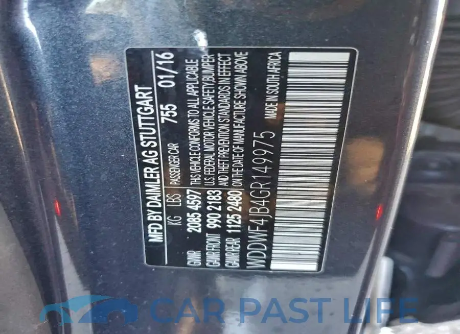WDDWF4JB4GR149975# 12
