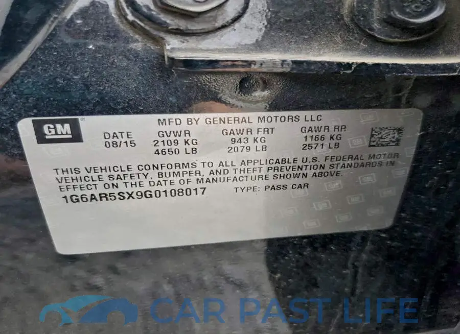1G6AR5SX9G0108017# 12