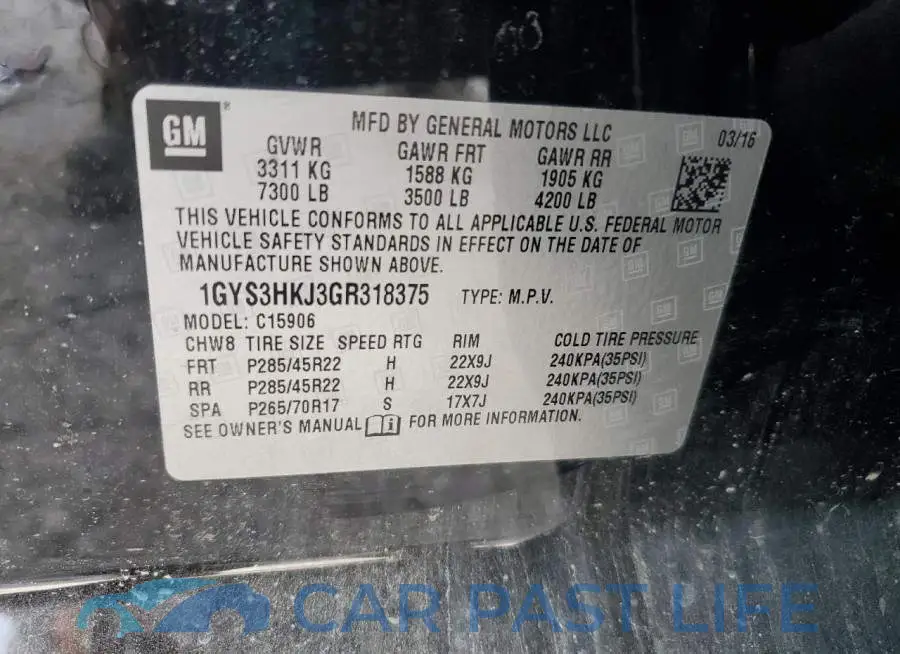 1GYS3HKJ3GR318375# 13