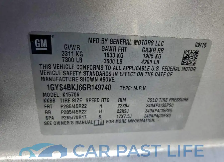 1GYS4BKJ6GR149740# 13