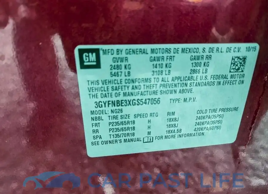 3GYFNBE3XGS547056# 13