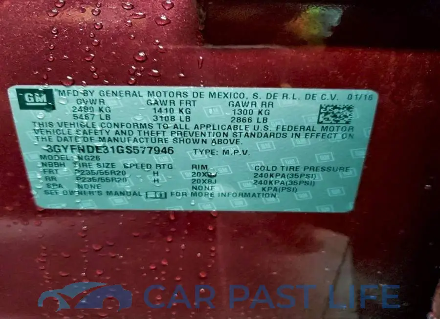 3GYFNDE31GS577946# 13