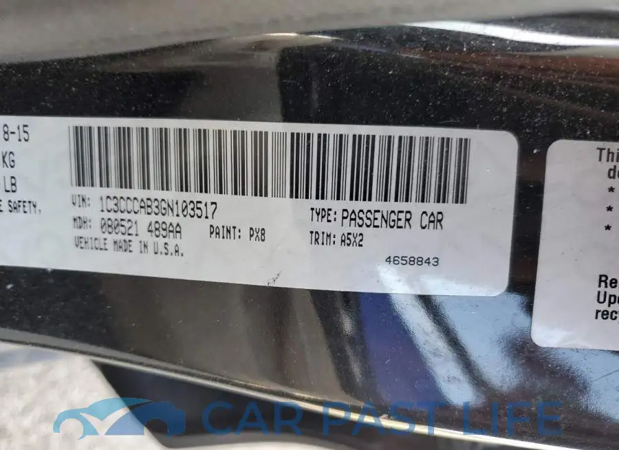 1C3CCCAB3GN103517# 12