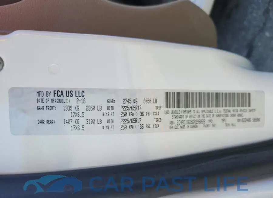 2C4RC1BG5GR296826# 13