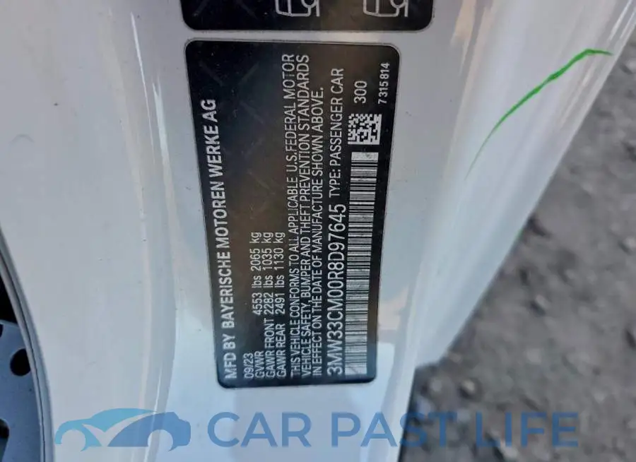 3MW33CM00R8D97645# 13