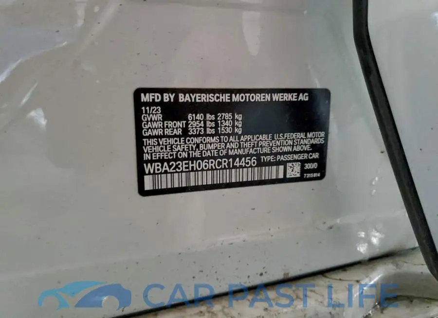 WBA23EH06RCR14456# 13