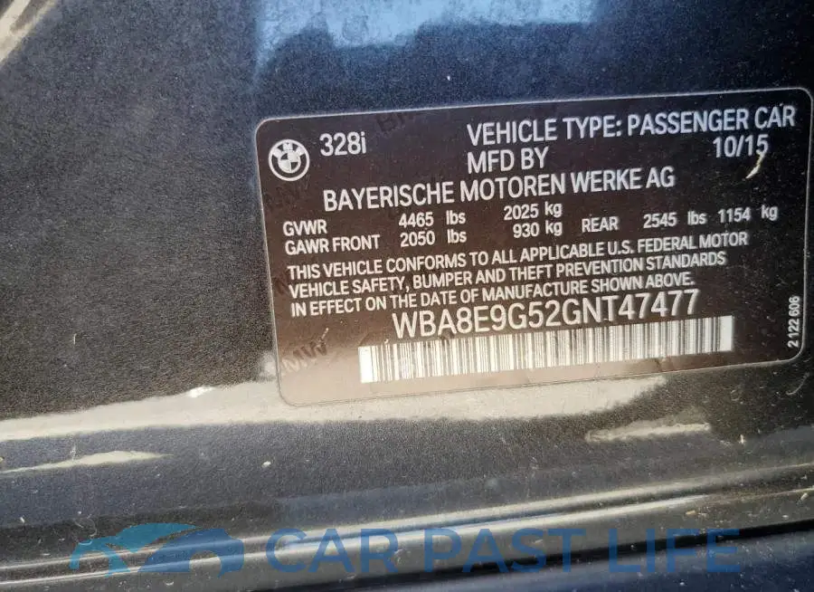 WBA8E9G52GNT47477# 12