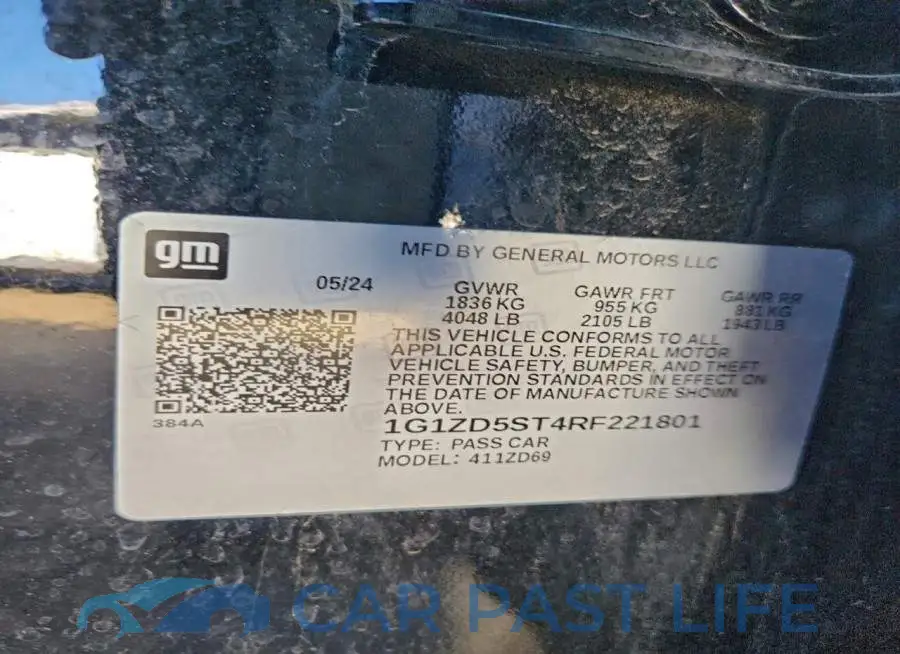 1G1ZD5ST4RF221801# 12