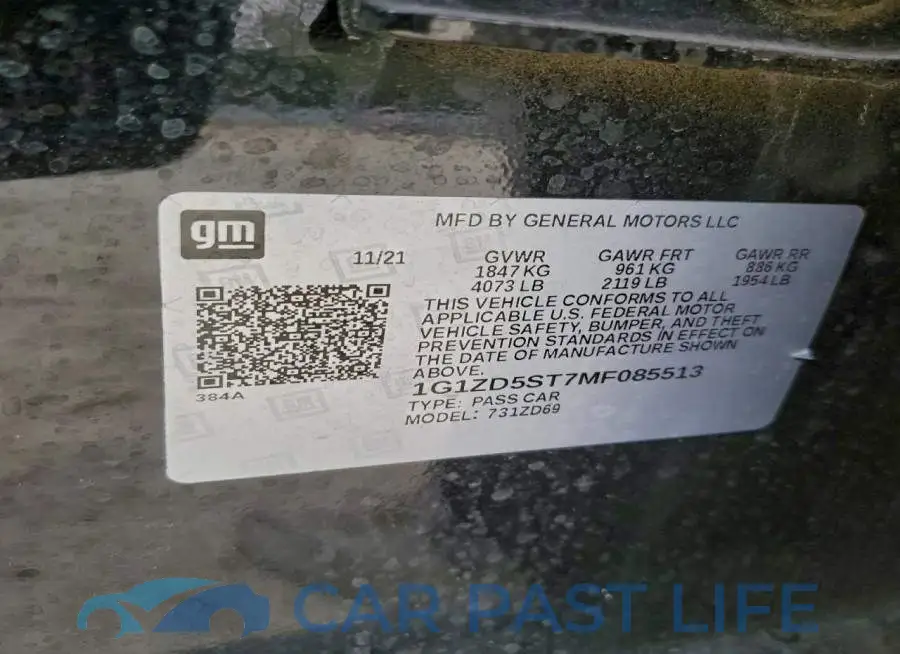 1G1ZD5ST7MF085513# 13