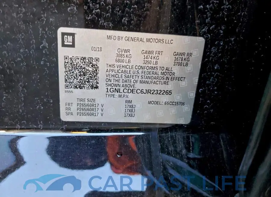 1GNLCDEC6JR232265# 13