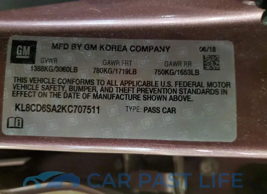 KL8CD6SA2KC707511# 12