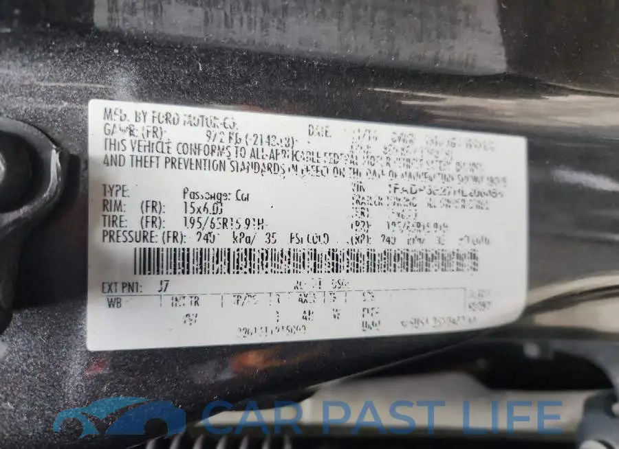 1FADP3E27HL206456# 13