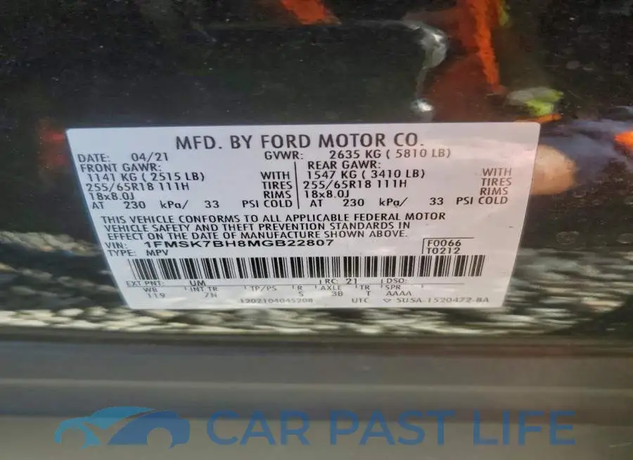 1FMSK7BH8MGB22807# 13