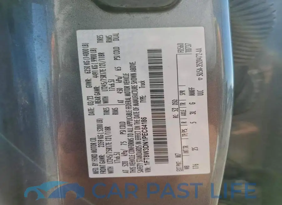 1FT8W3DN1PEC64186# 12