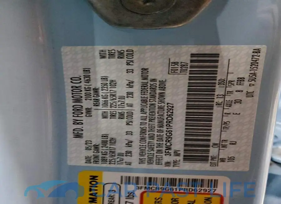 3FMCR9G61PRD62927# 13