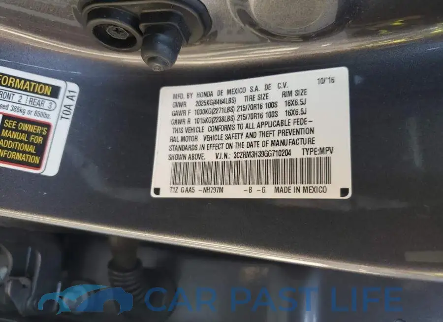 3CZRM3H39GG710204# 13