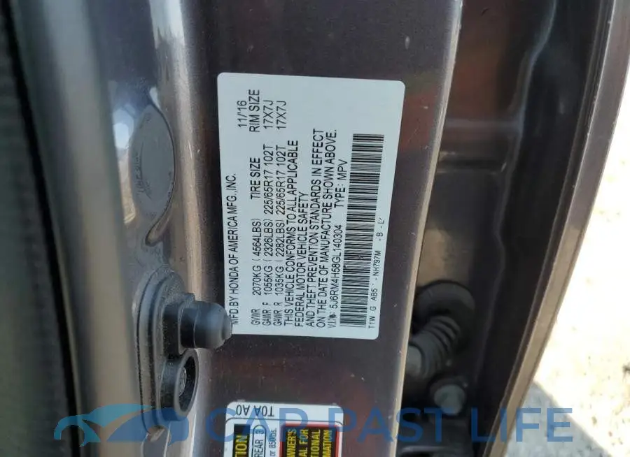 5J6RM4H58GL140304# 13