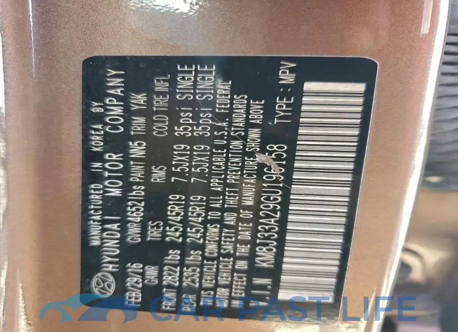 KM8J33A29GU196158# 13