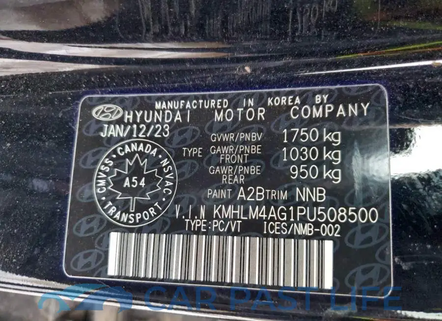 KMHLM4AG1PU508500# 12