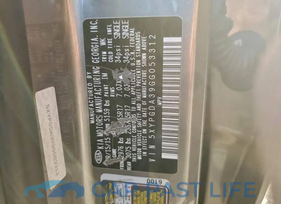 5XYPGDA39GG053312# 13
