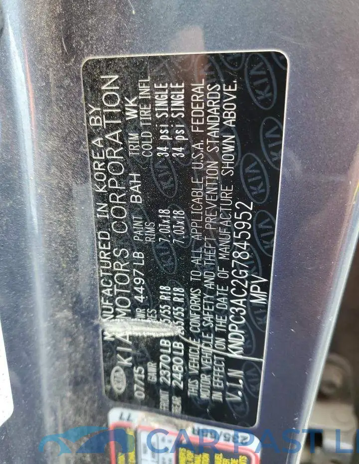 KNDPC3AC2G7845952# 13