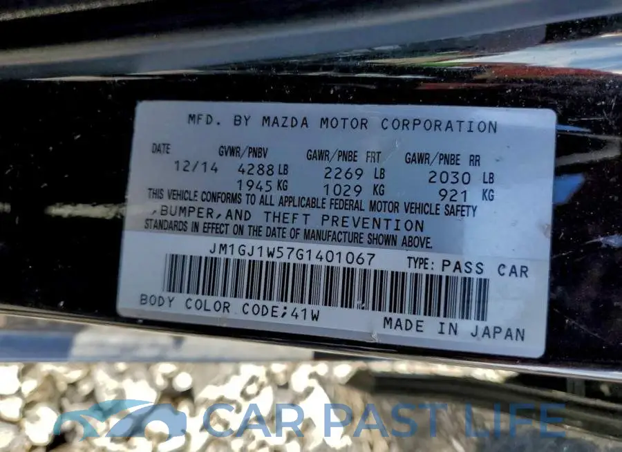 JM1GJ1W57G1401067# 12