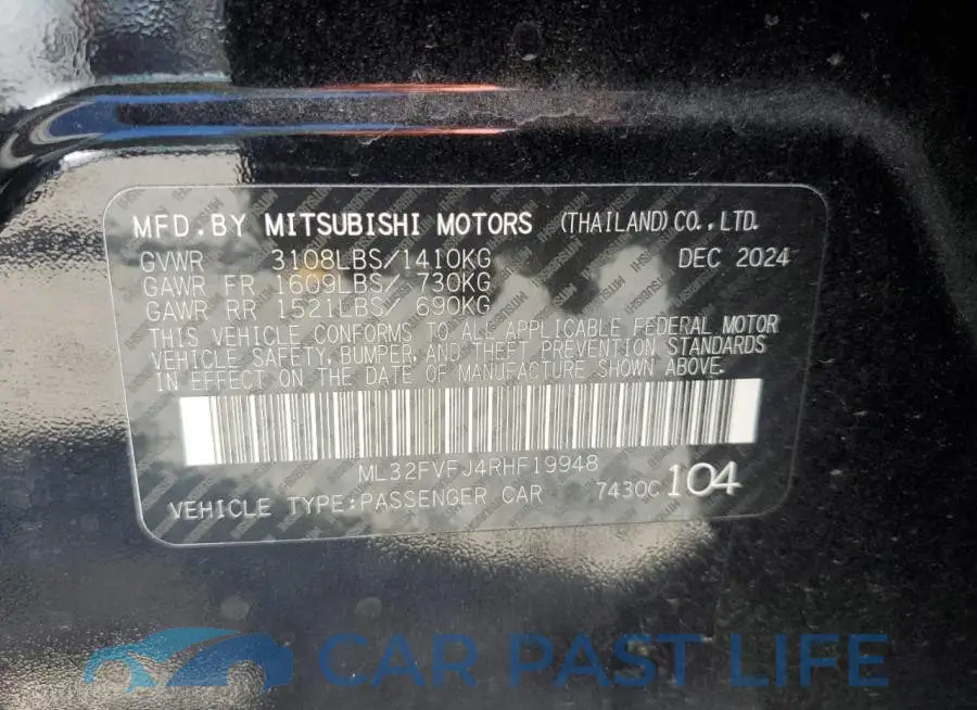 ML32FVFJ4RHF19948# 12