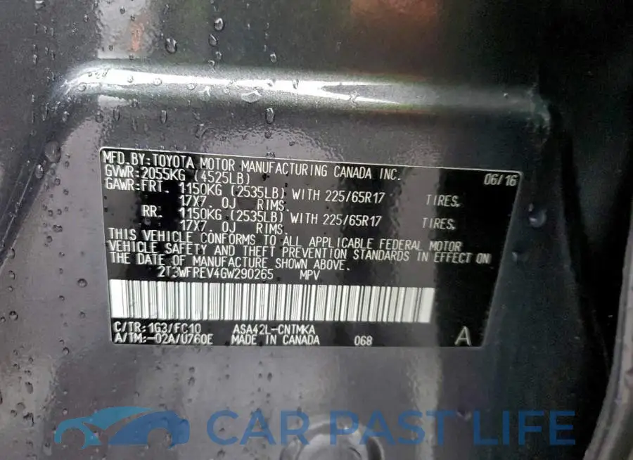 2T3WFREV4GW290265# 12