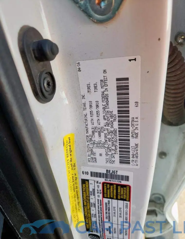 5TFRM5F10GX105003# 12