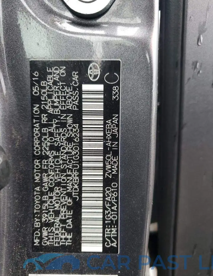 JTDKBRFU1G3016234# 12