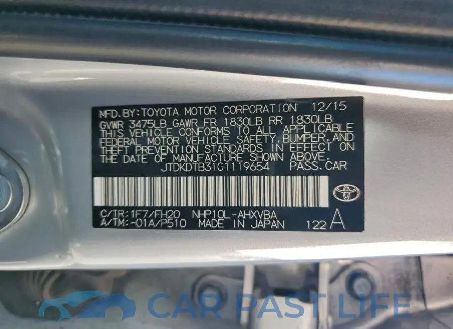 JTDKDTB31G1119654# 12