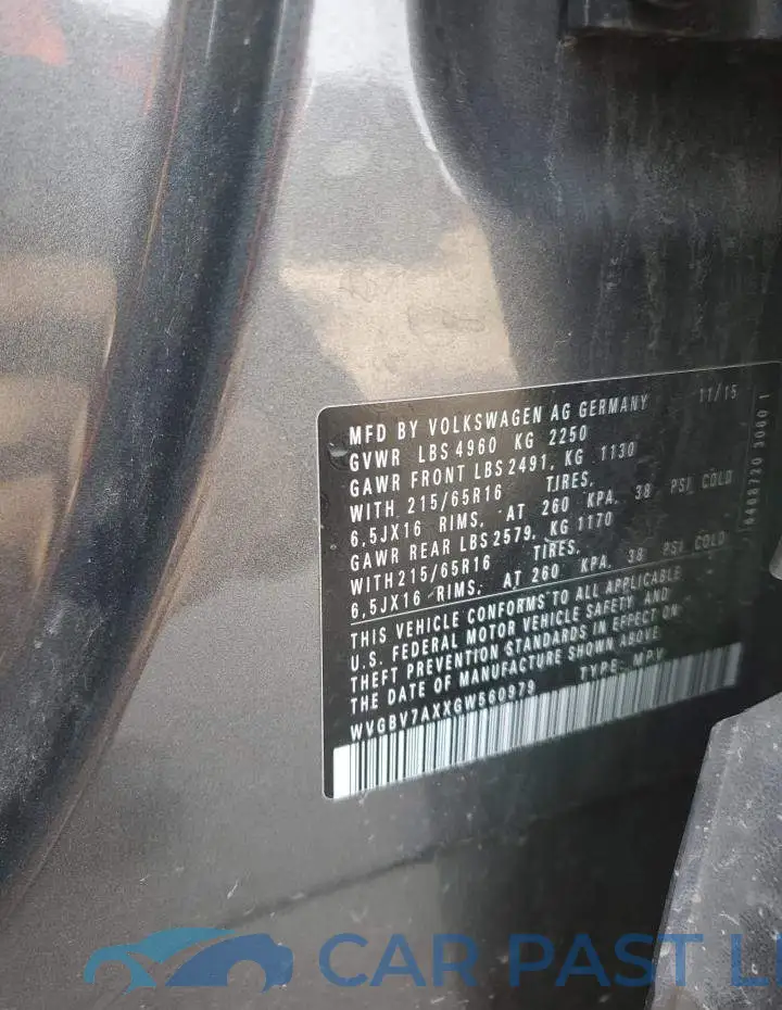 WVGBV7AXXGW560979# 13