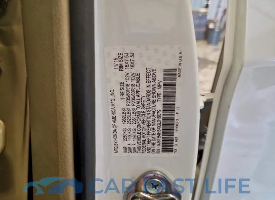 5J8TB4H5XGL019079# 13