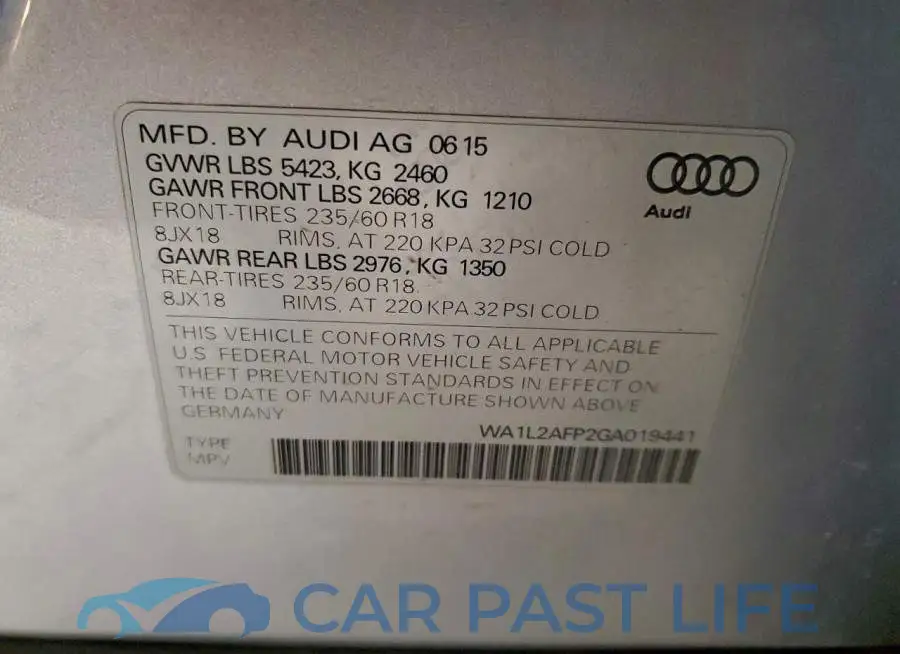 WA1L2AFP2GA019441# 13