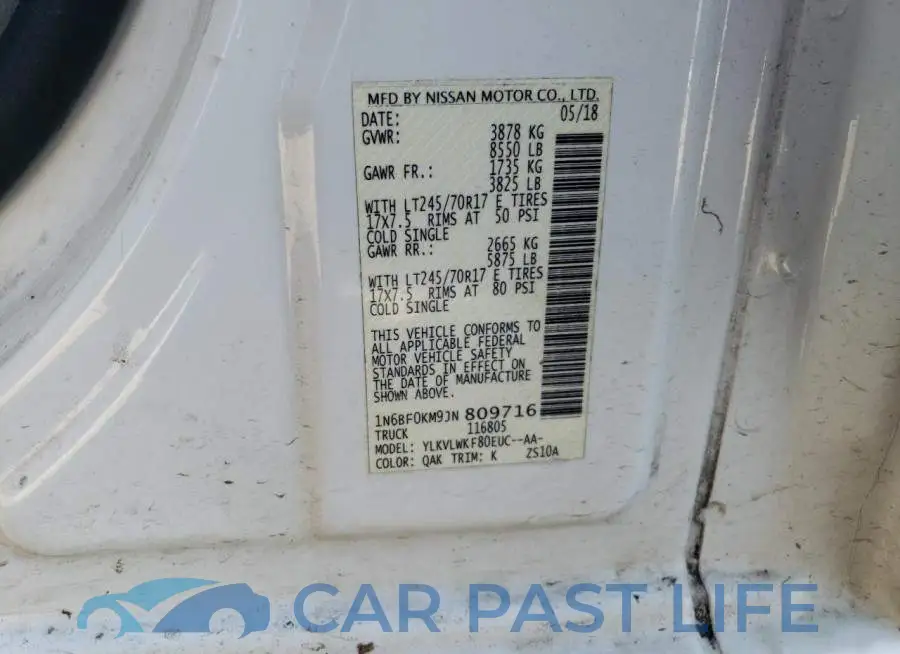 1N6BF0KM9JN809716# 12